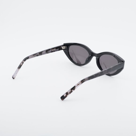 DKNY DK548S 001 Sunglasses Black Cat Eye Frame, Grey Lenses main image 6
